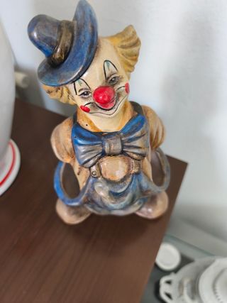Statuetta Clown Ceramica