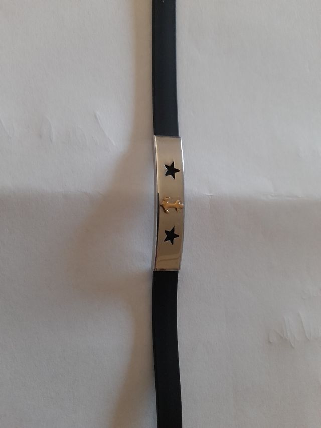 Braccialetto uomo acciaio nero