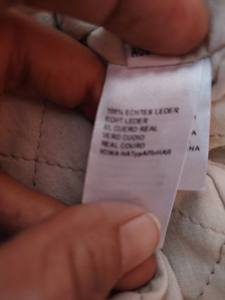 Parka Apanage cuero marrón-gris
