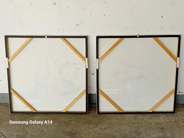 Quadri primavera - Dipinti rosa&bianco