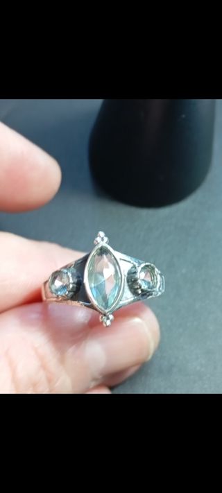 Anillo plata ley - topacio 