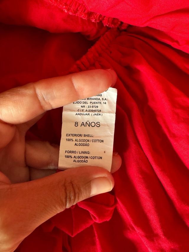 Abito rosso da bambina Miranda