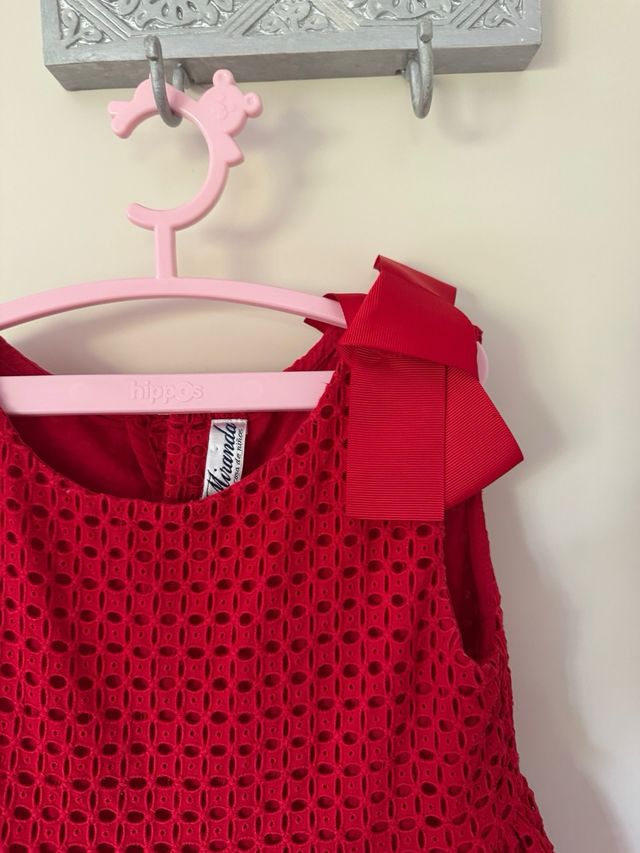 Abito rosso da bambina Miranda