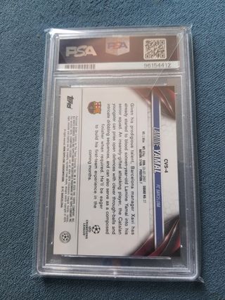 Cromo Lamine Yamal topps sapphire ucc rc mint 9