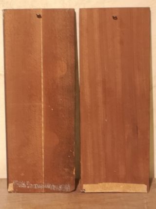 2 cuadros vintage madera