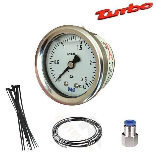 MANOMETRO 52mm PRESIÓN TURBO 2,5 bar NUEVO!!!