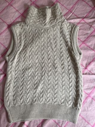 Conjunto jersey y falda beige
