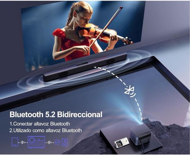 Proyector Wimius P64 4K WiFi Bluetooth