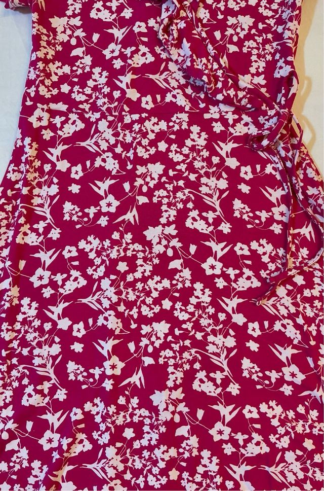 VESTIDO FLORAL ROSA MUJER 