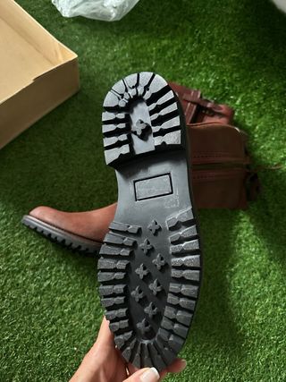Botas altas marrones piel