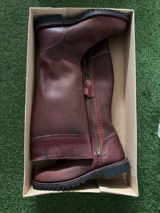 Botas altas marrones piel