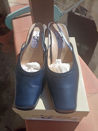 Donna Soft - Scarpe blue scuro eleganti.
