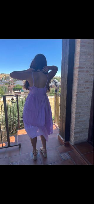 Vestido lila verano - Talla única