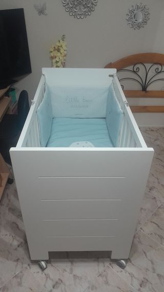 Cuna blanca bebé - impecable