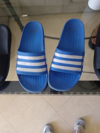 Chanclas Adidas Azul - Nº 37