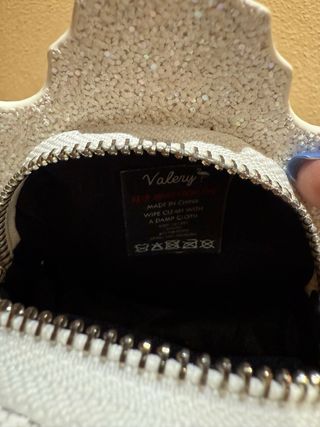 Mini bag fiocco neve | bianco argento