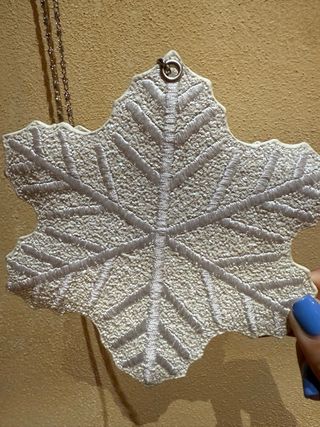 Mini bag fiocco neve | bianco argento