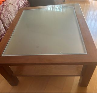 Mesa centro madera - cristal