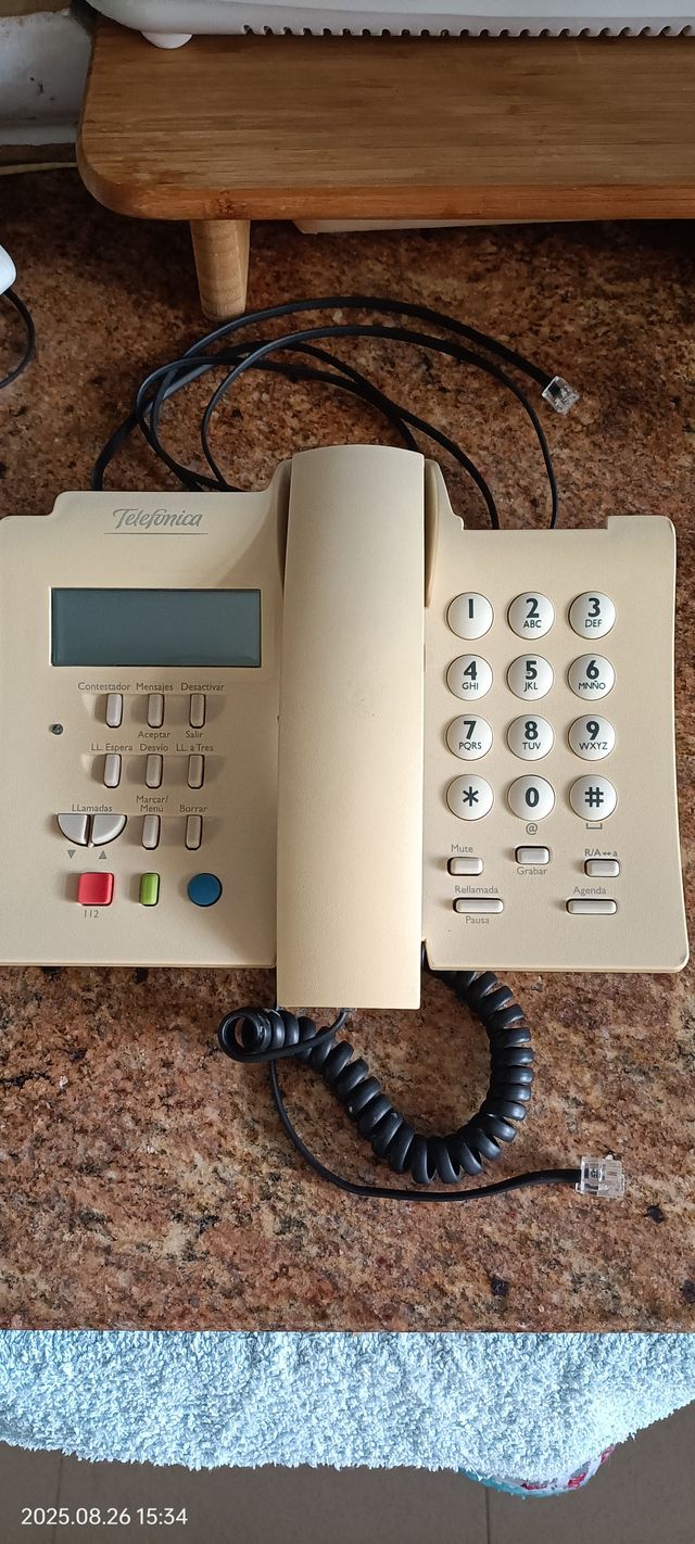 Teléfono antiguo Telefónica - Beige