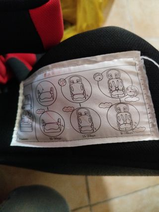 Silla coche niño Piku roja
