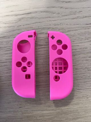 Funda rosa Nintendo Switch + funda de 2 mandos