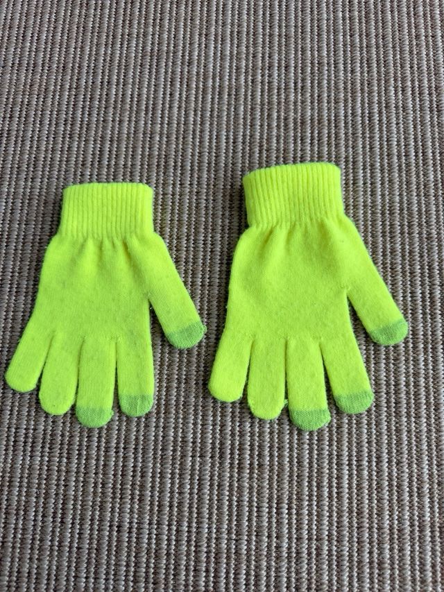 Guantes amarillo flúor infantil/juvenil