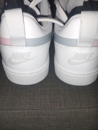 Zapatillas bambas Nike blancas rosas y gris 