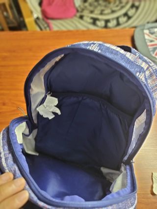 Mochila azul estampada Roxy