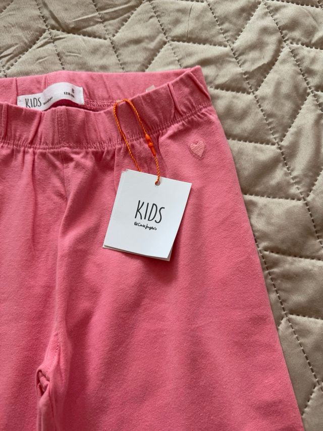 Leggins niña rosa talla 8