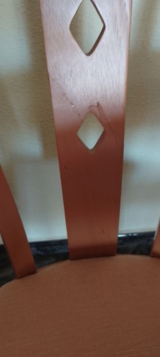 Mesa redonda extensible madera pino macizo + 4 sil