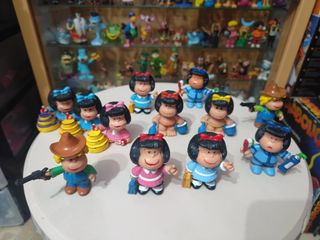 12 figuras mafalda goma pvc comics spain años 80