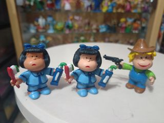 12 figuras mafalda goma pvc comics spain años 80