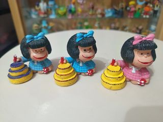12 figuras mafalda goma pvc comics spain años 80