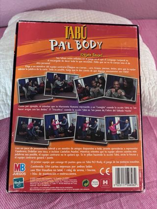 Tabú Pa'l Body - Juego de Mesa