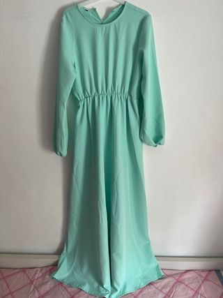 Vestido largo menta - Primavera