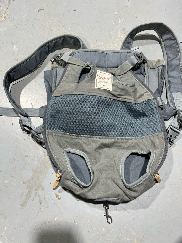 ONLY TODAY 10e Zaino grigio Doglemi per cani