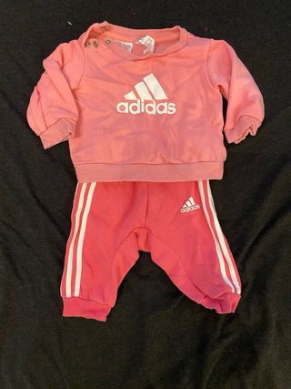 Conjunto bebé niña punto rosa 3 meses 