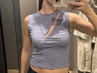 Top Zara lila - Talla S