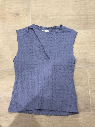 Top Zara lila - Talla S