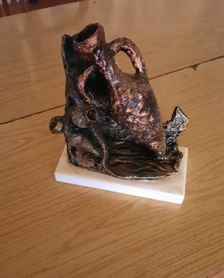 Figura ánfora marina decorativa