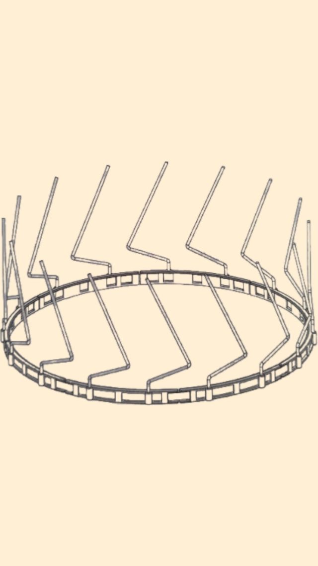 10 Espinhos Anti-Pássaros WH40, WS69, WS80, WS90