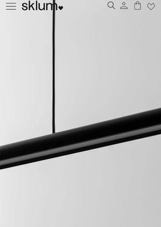 Lámpara techo lineal LED negra 120cm