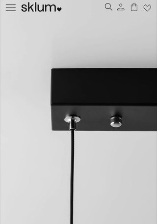 Lámpara techo lineal LED negra 120cm