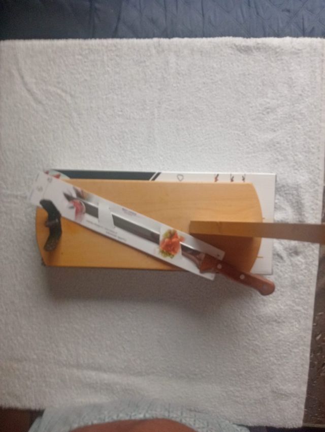 Jamonero madera + cuchillo