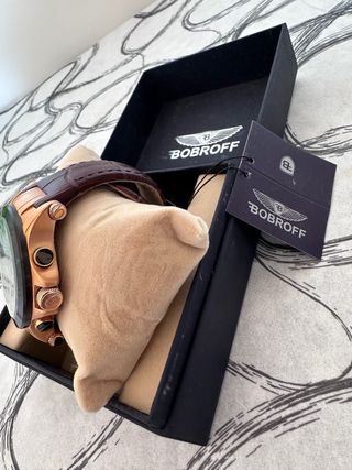 Reloj Bobroff Hombre Marrón-Dorado