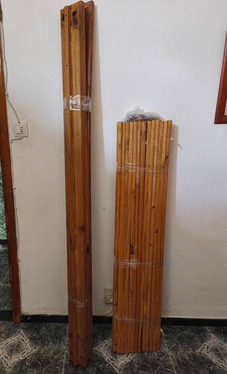 Cama matrimonio madera rústica