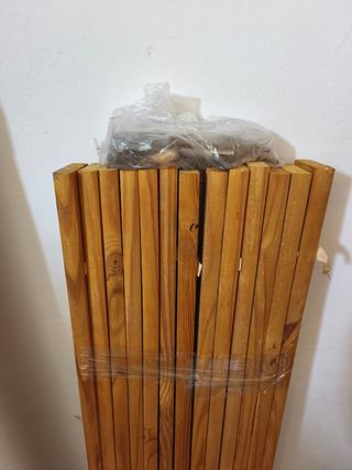 Cama matrimonio madera rústica
