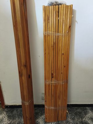 Cama matrimonio madera rústica