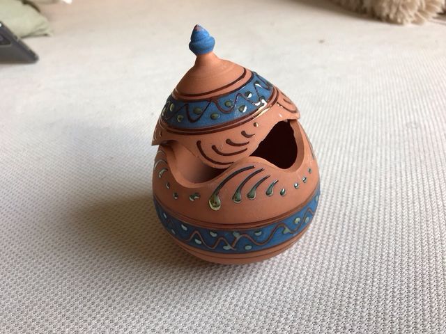 Vasija cerámica artesanal