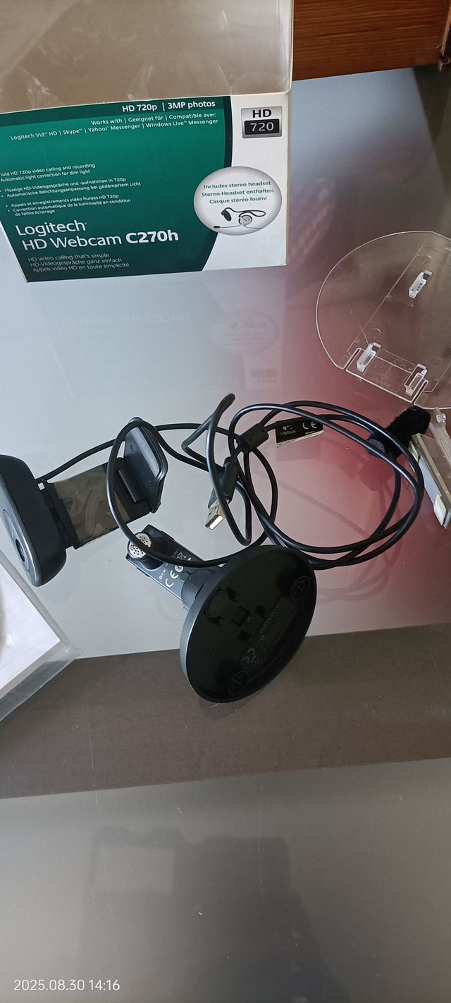 Logitech C270h Webcam HD 720p